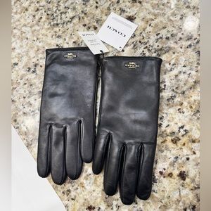 Black coach gloves